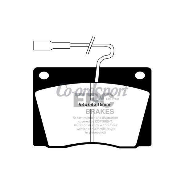 EBC Ultimax OEM Replacement Brake Pads image