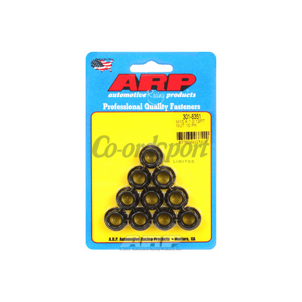 ARP M10 X 1.0 12pt nut kit image