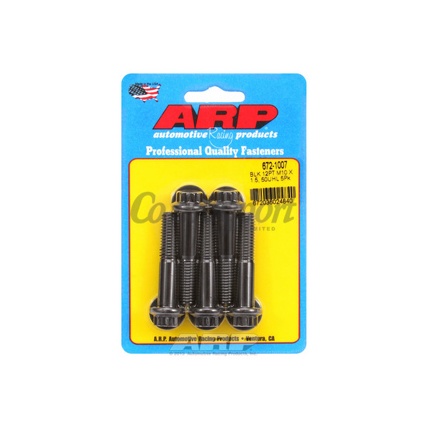 ARP M10 x 1.50 x 50 12pt black oxide bolts image