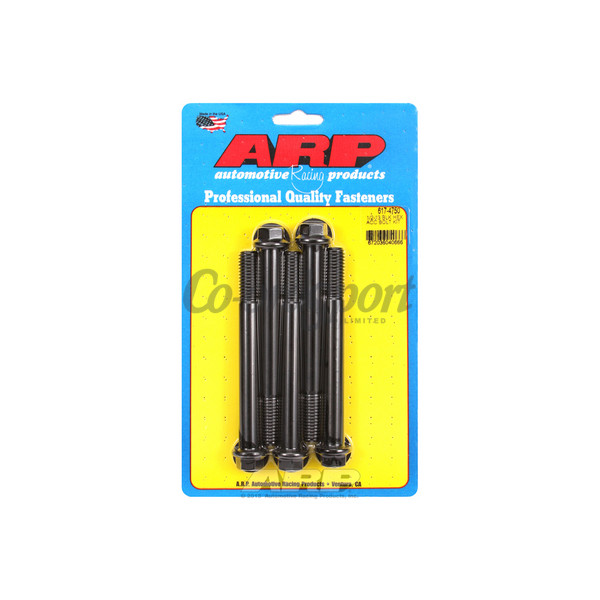 ARP 1/2-13 x 4.750 hex black oxide bolts image