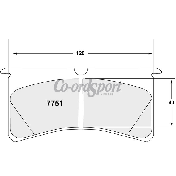 PFC 7751 Race Pad Set - 01 Compound 20 mm image