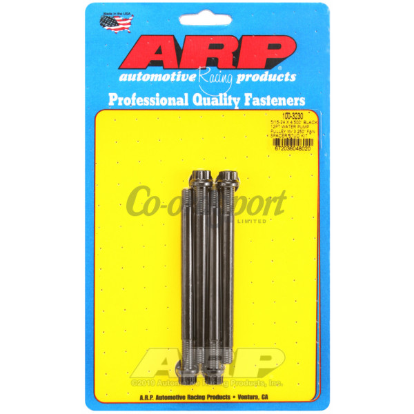 ARP 5/16-24 X 4.500 black 12pt water pump pulley w/ 3.250 f image
