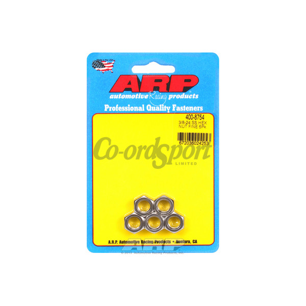ARP 3/8-24 SS fine hex nut kit image