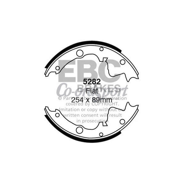 EBC BRAKE SHOE SET image