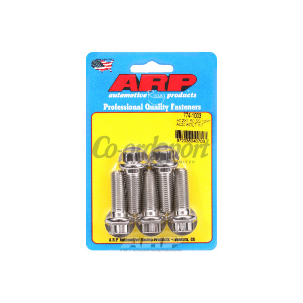 ARP M12 x 1.50 x 35 12pt SS bolts image