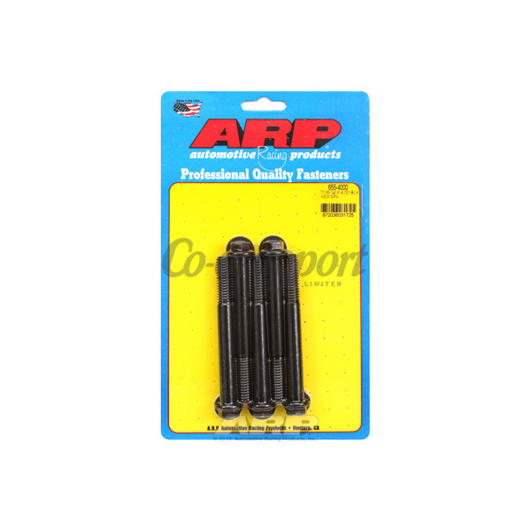 ARP 7/16-14 X 4.000 hex 1/2 wrenching black oxide bolts image