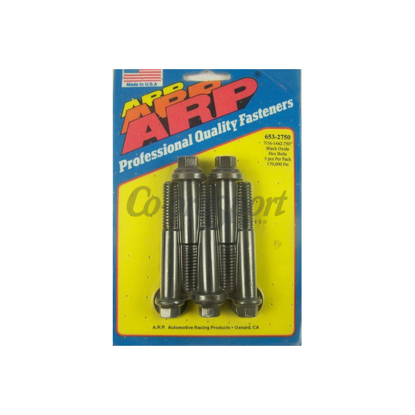 ARP 7/16-14 X 2.750 hex black oxide bolts image