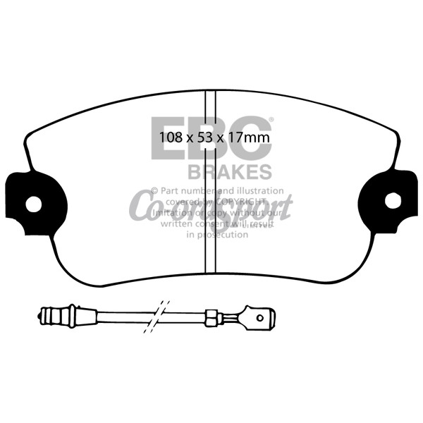 EBC Ultimax OEM Replacement Brake Pads image