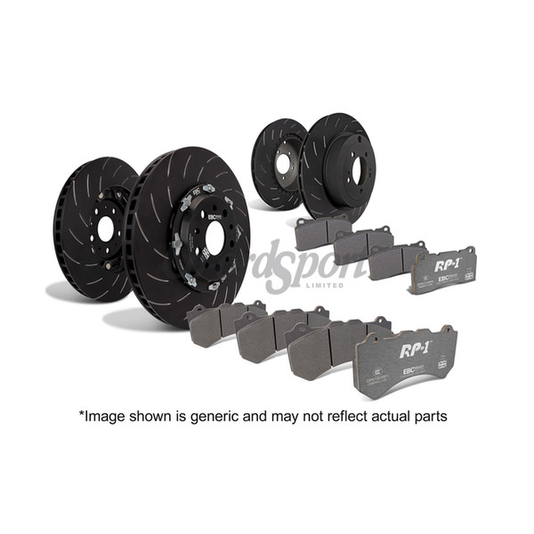 EBC RP1 Race Pads and 2 Piece Discs Full Vehicle Kit image