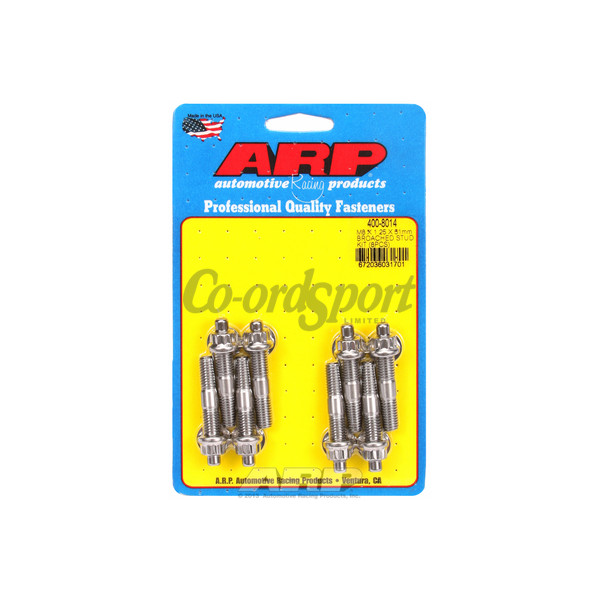 ARP M8 X 1.25 X 51mm broached stud kit - 8pcs image
