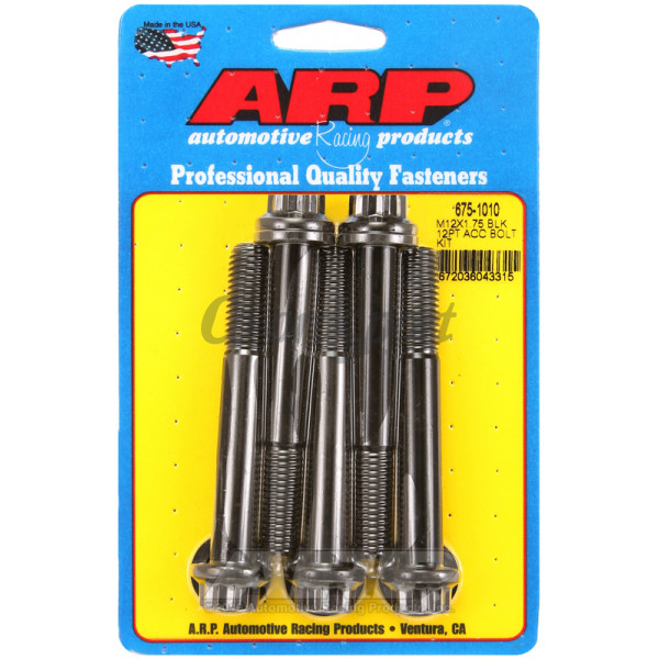 ARP M12 x 1.75 x 90 12pt black oxide bolts image