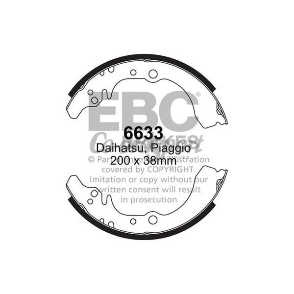 EBC BRAKE SHOE SET image