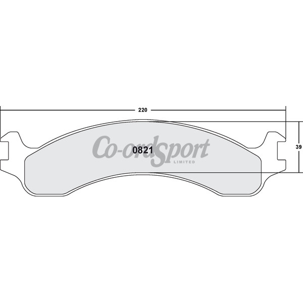 PFC 821 Carbon Metallic Brake Pad Set image