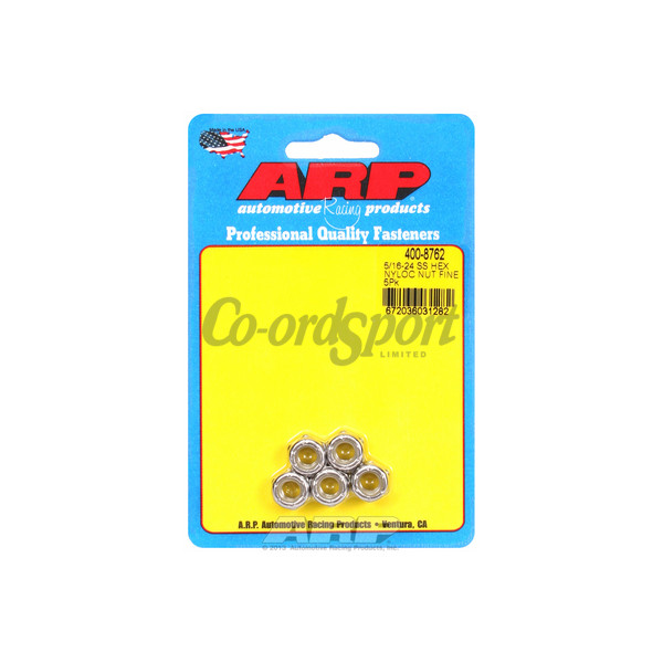 ARP 5/16-24 SS fine nyloc hex nut kit image