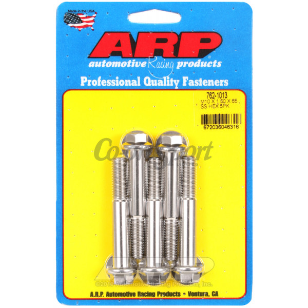 ARP M10 x 1.50 x 65 hex SS bolts image