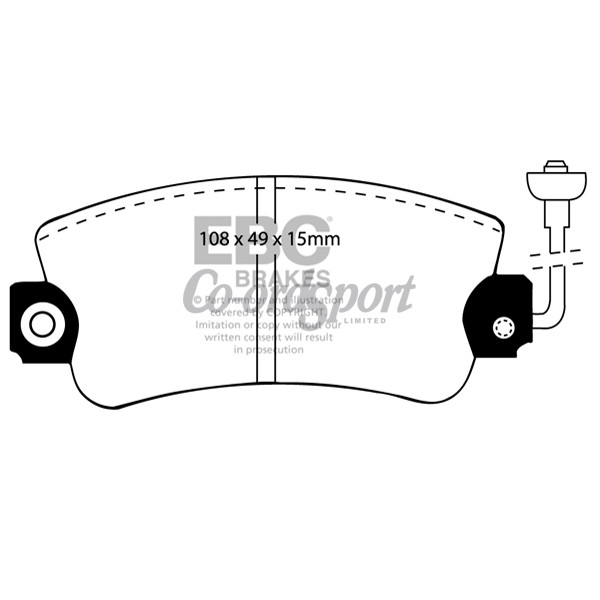 EBC Ultimax OEM Replacement Brake Pads image