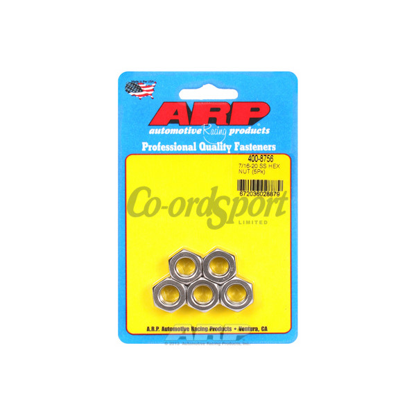 ARP 7/16-20 SS fine hex nut kit image