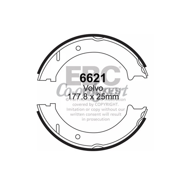 EBC BRAKE SHOE SET image