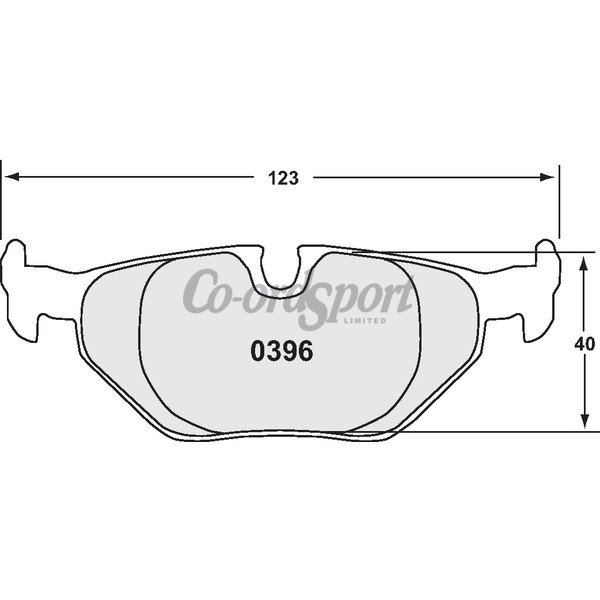 PFC Brake Pad Set Z-Rated BMW Jag REAR image