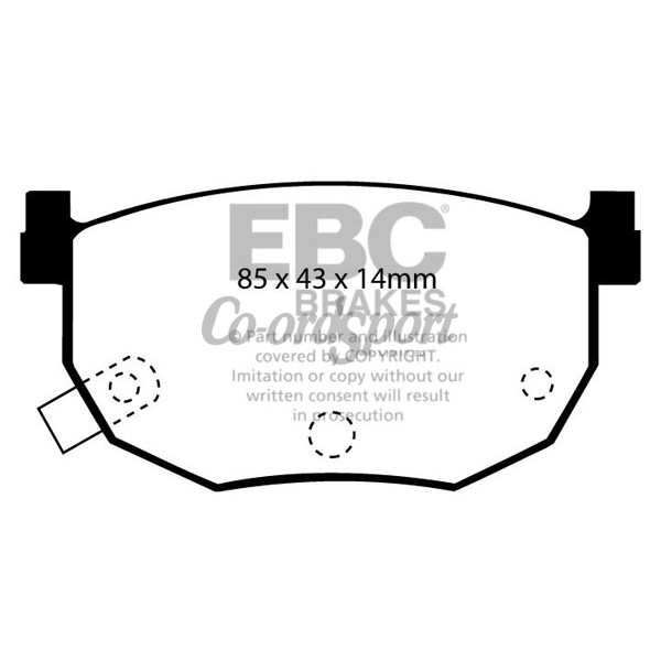 EBC Ultimax OEM Replacement Brake Pads image