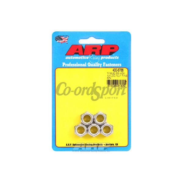 ARP 7/16-20 SS fine hex nut kit image