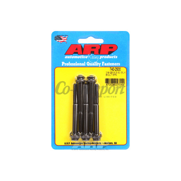 ARP 1/4-28 x 2.500 12pt black oxide bolts image