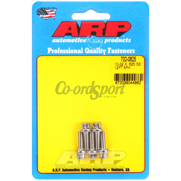 ARP 10-32 x .625 12pt SS bolts image