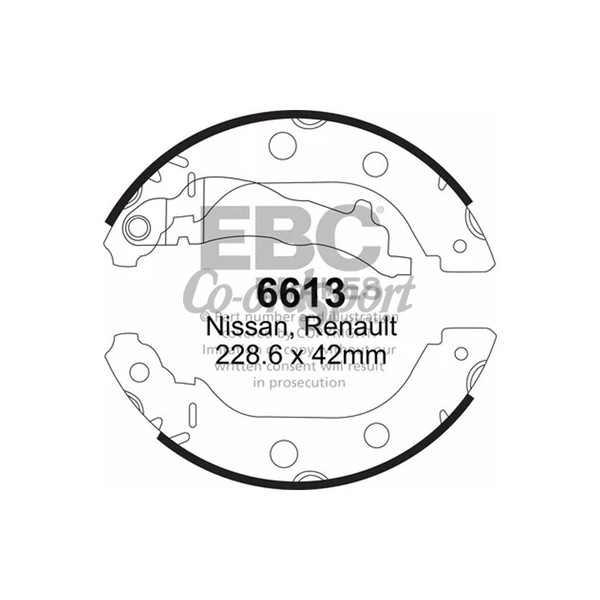 EBC BRAKE SHOE SET image