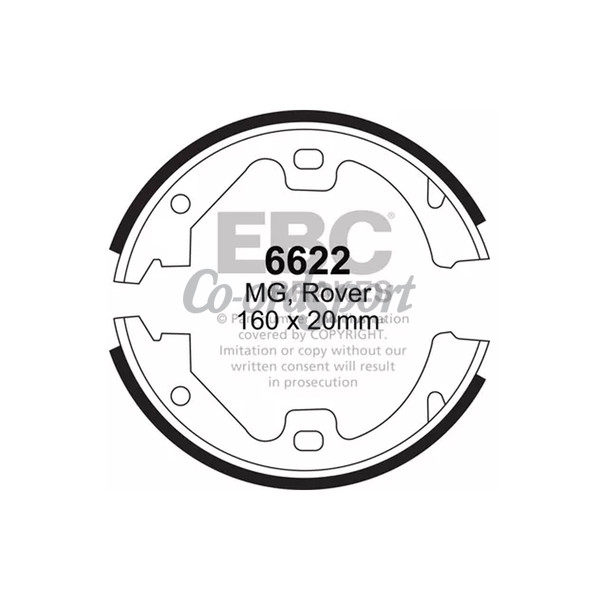 EBC BRAKE SHOE SET image