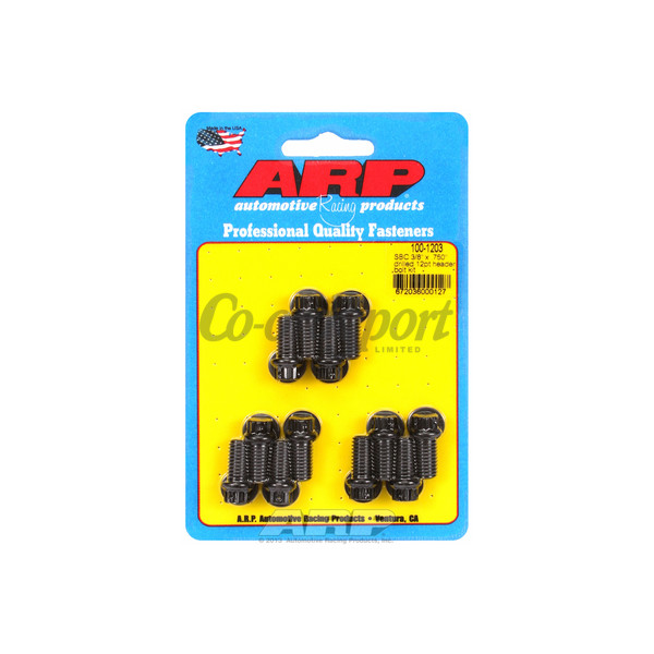 ARP SB Chevy 3/8 x .750 drilled 12pt header bolt kit image