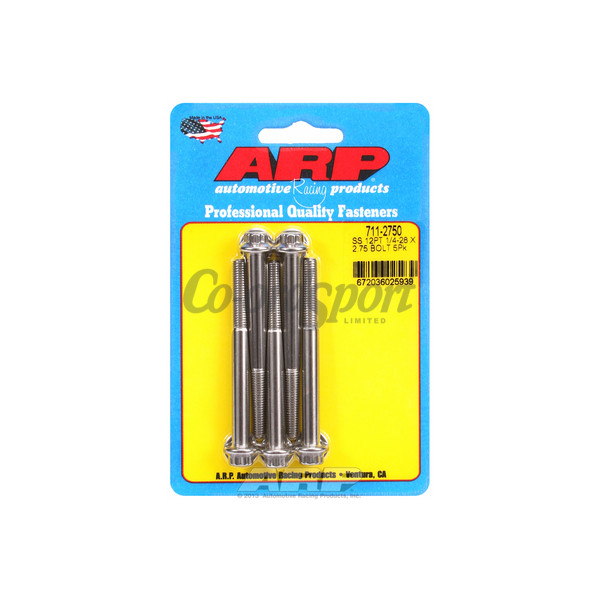 ARP 1/4-28 x 2.750 12pt SS bolts image