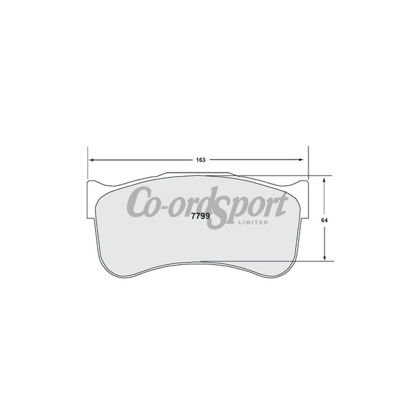 PFC 7799 RACE PAD SET - 40 CMPD 29 MM image