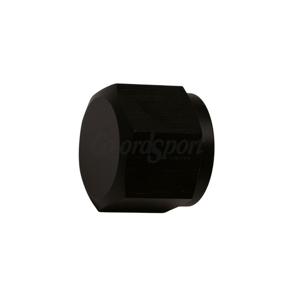 DW 8AN Female Flare Cap  Anodized Matte Black image