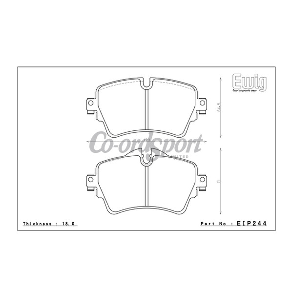 Endless Brake Pads N36SP Compound image