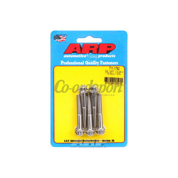 ARP 1/4-28 x 1.750 12pt SS bolts image