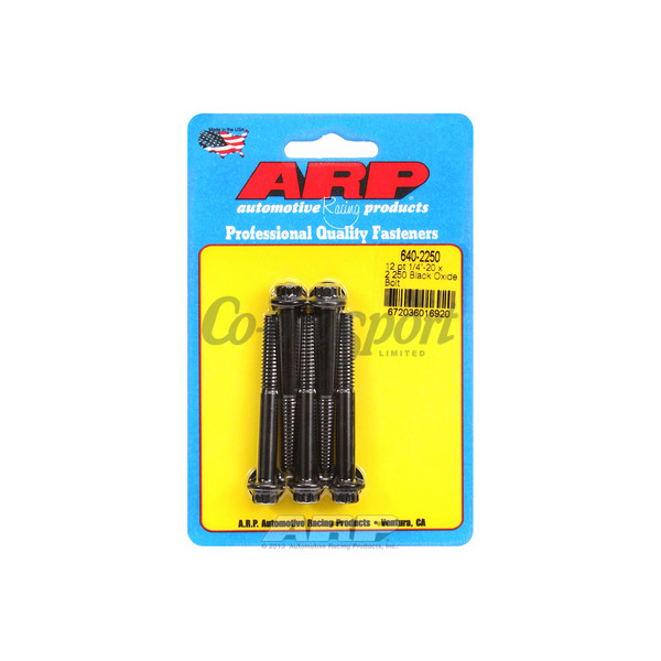 ARP 1/4-20 x 2.250 12pt black oxide bolts image