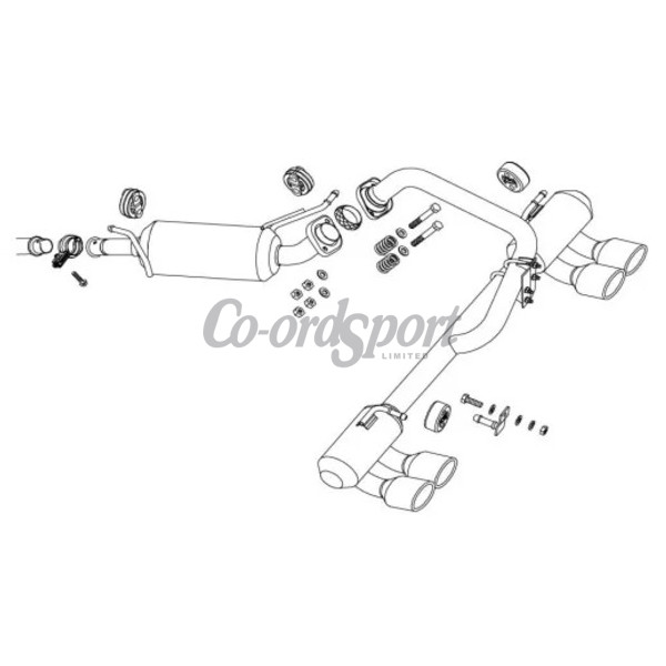 Fujitsubo Authorize S Exhaust SUZUKI STINGRAY Turbo 2WD MH23S K6A image